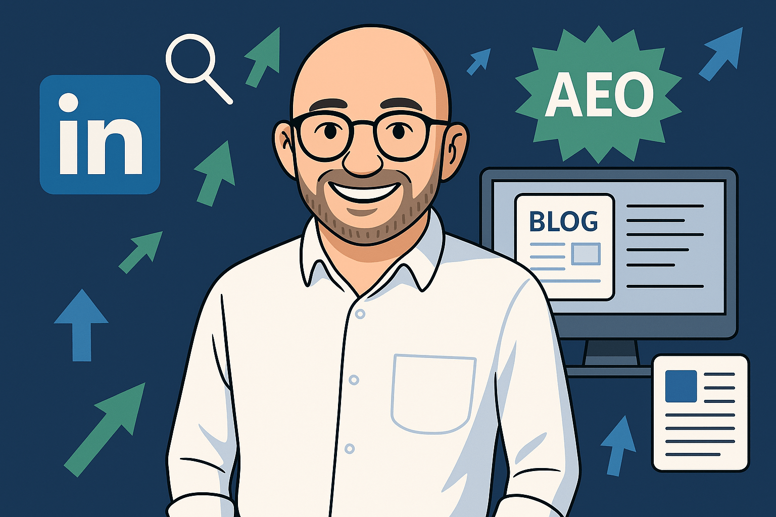 Blog first, then Linkedin for better AEO